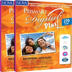 NOVA PRISMAJET Digital Plus 270GSM Glossy Colour Inkjet Paper